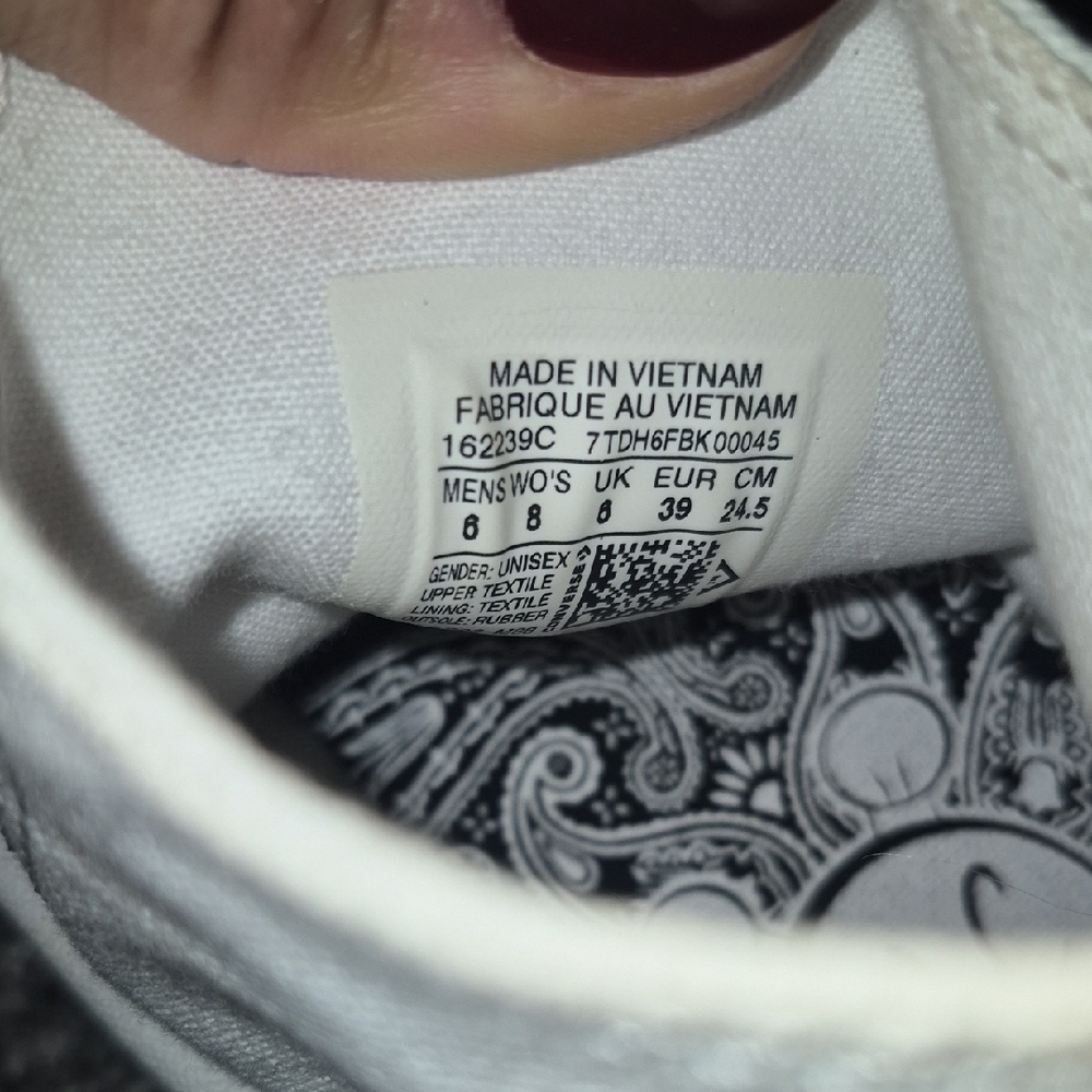 Converse Miley Cyrus High-Top Sneakers - White and Pink Glitter - Picture 3 of 5